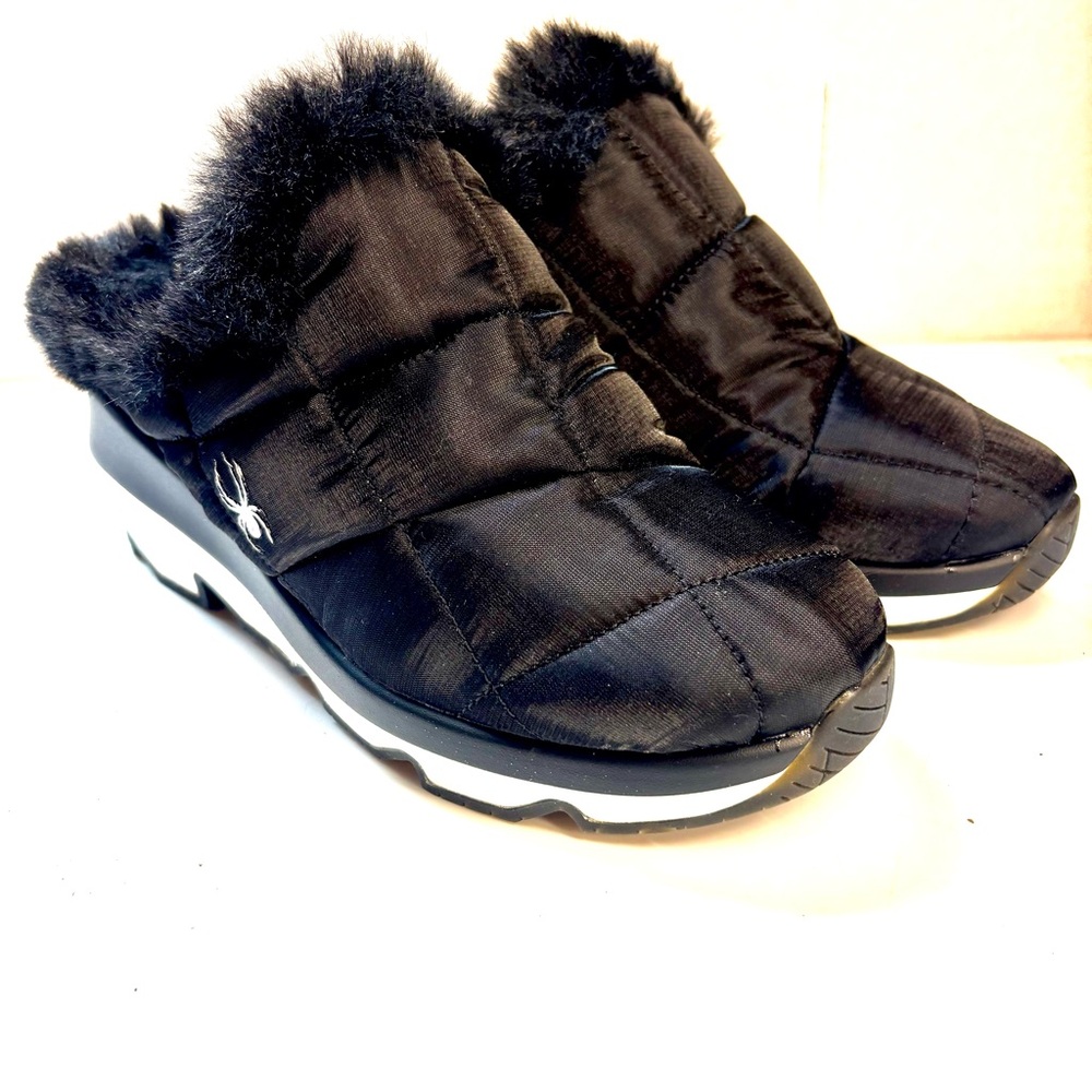 NEW SPYDER conway slip-on wedge shoes Black Size 9 - Picture 2 of 9